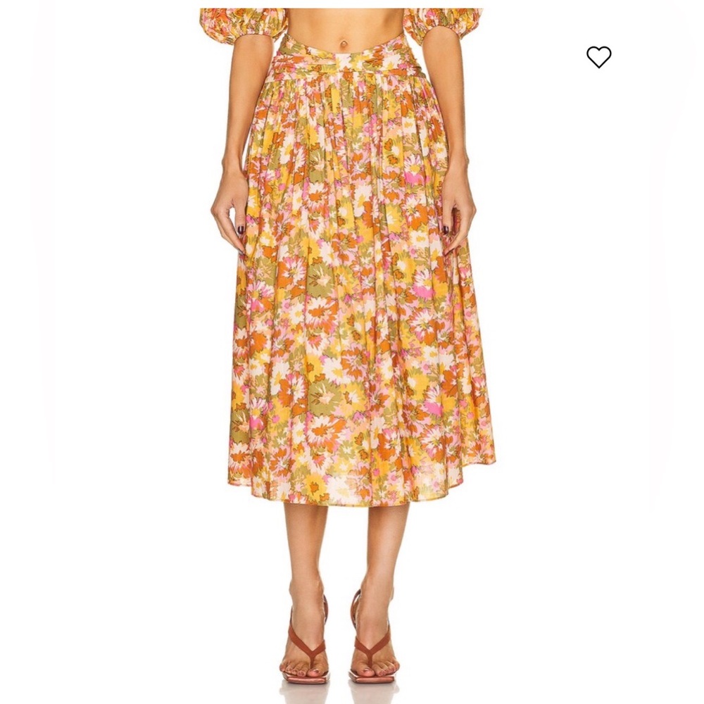 Zimmermann Floral skirt size 0P 100% cotton - Picture 2 of 8